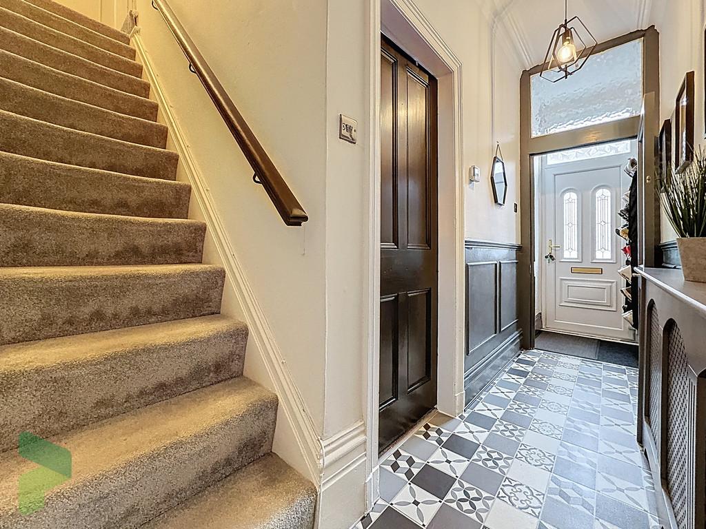 Hallway. Stairs to first floor
