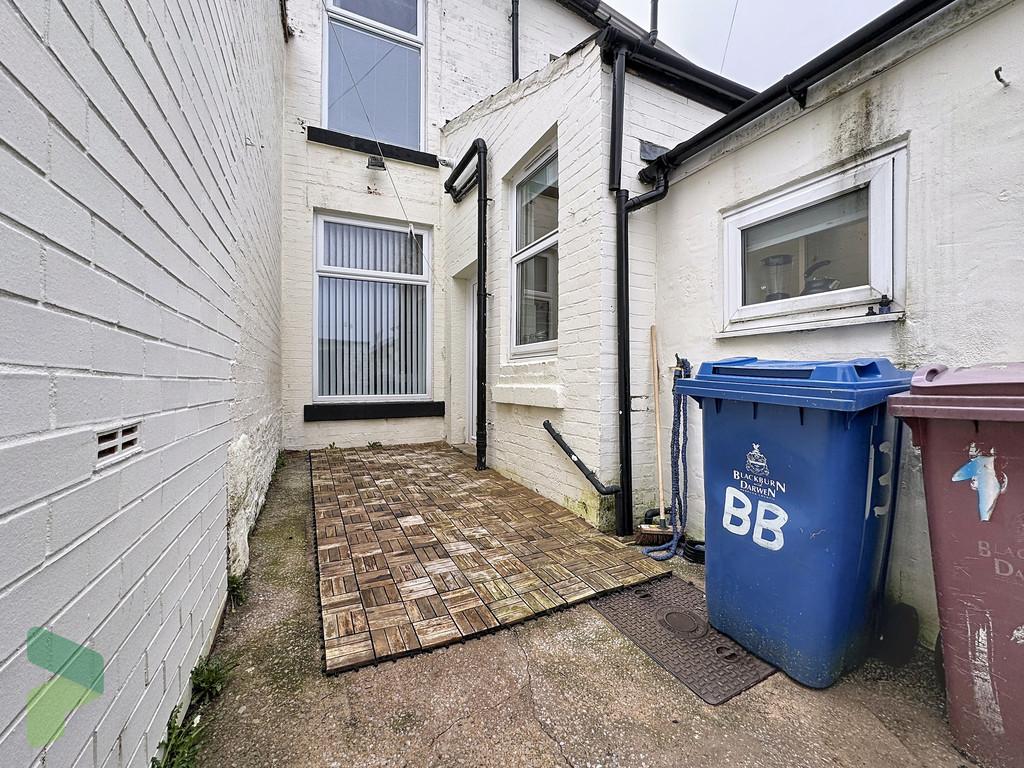 Rear elevation and yard