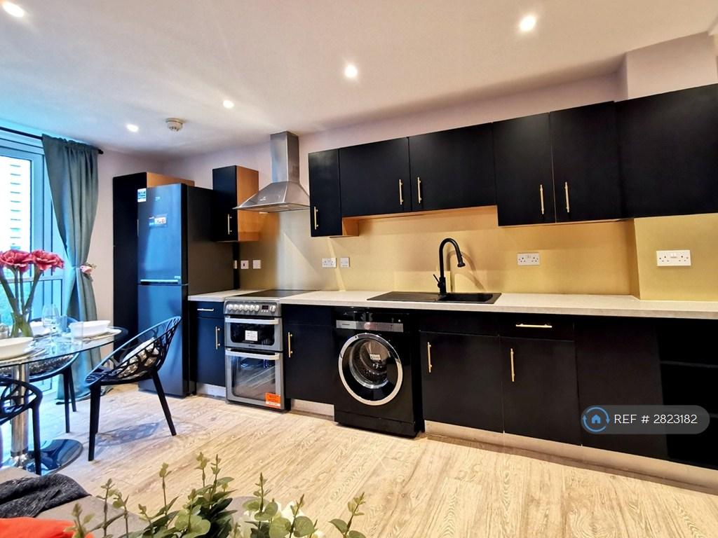 Living Room And Open Kitchen