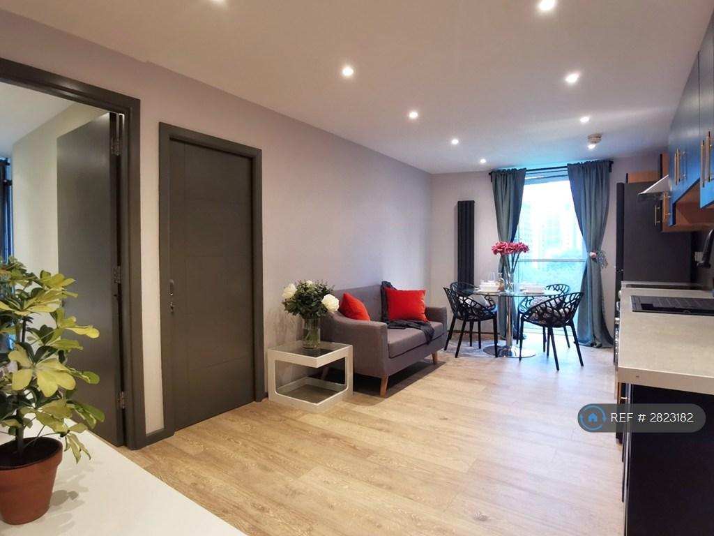 Living Room And Open Kitchen