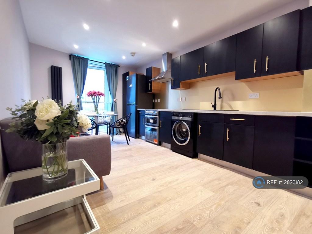 Living Room And Open Kitchen