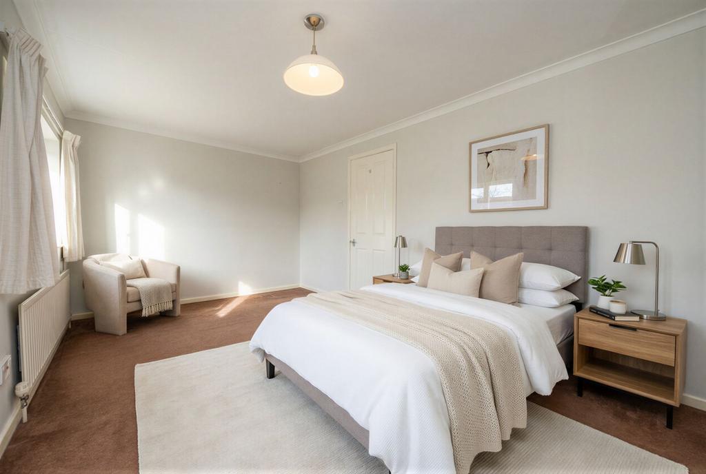 Virtual furniture added to image