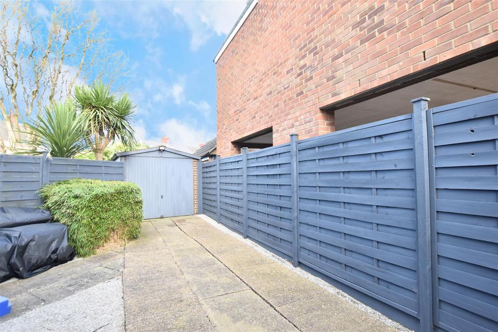 Concreted area close to the garage