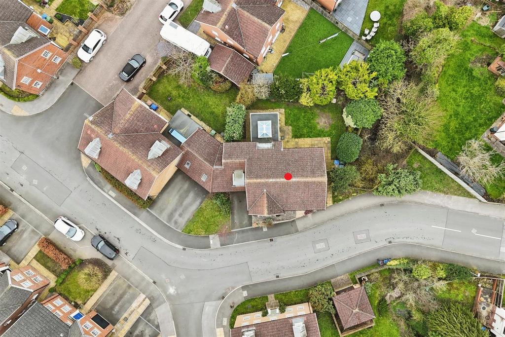 Aerial view of the property