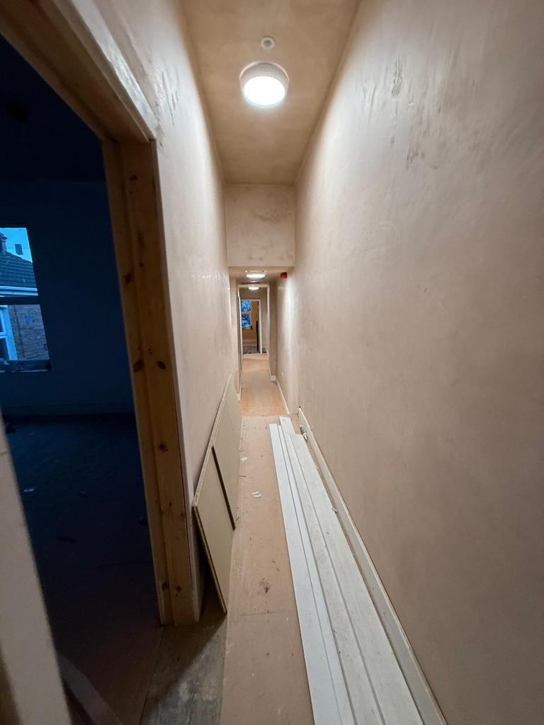 Upstairs hallway light on.jpeg