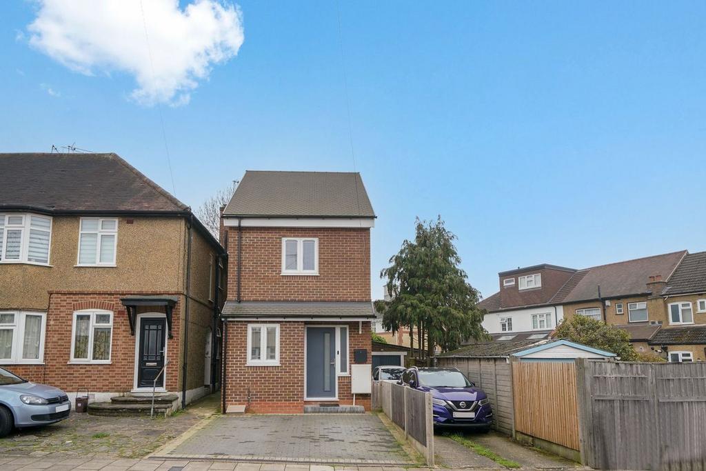 Semi-detached house exterior, driveway