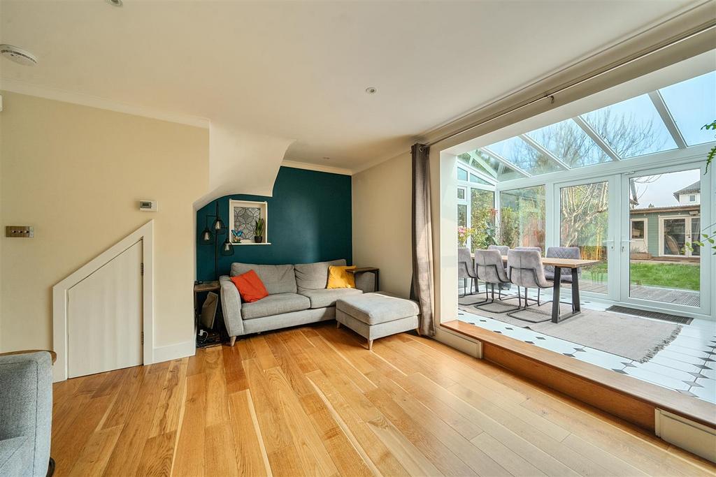 Open-plan living area, open plan living