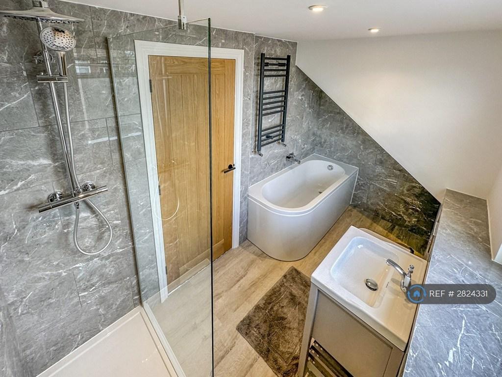 Room 4 - Ensuite Shower, Bath, Toilet, Sink
