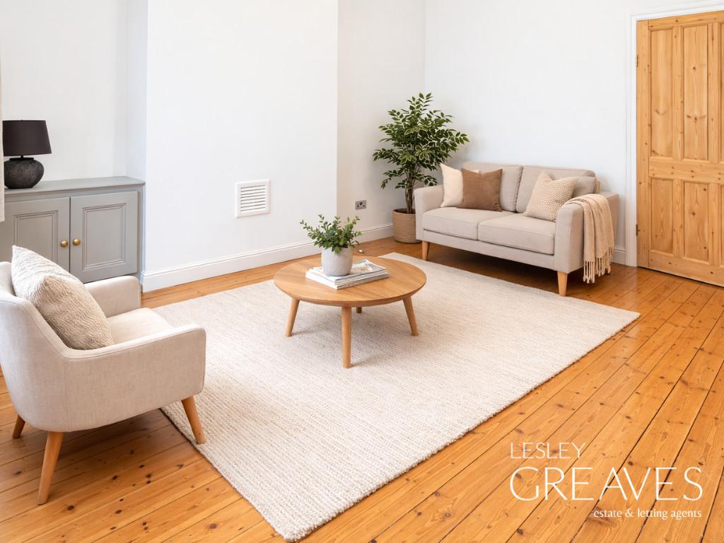 Virtually Staged Living Room