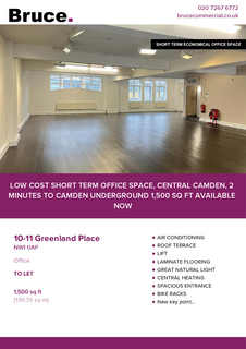 Office to rent, 10-11 Greenland Pl London NW1 0AP