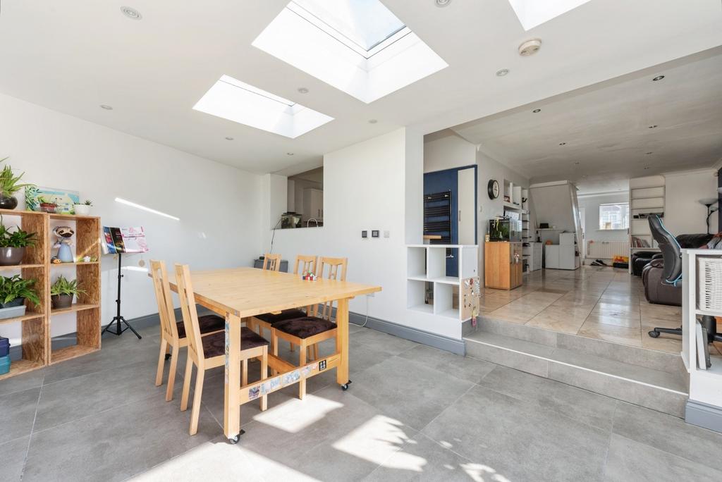 Open-plan living area, open plan living