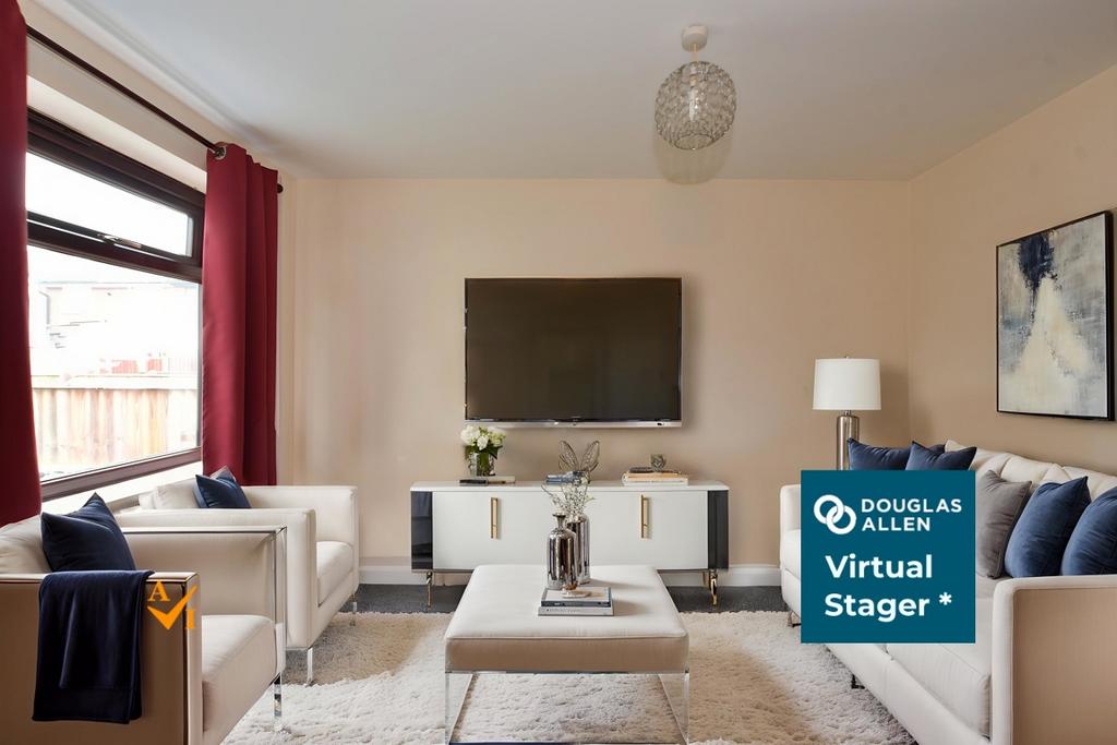Living Room/ Kitchen (Modern Style)