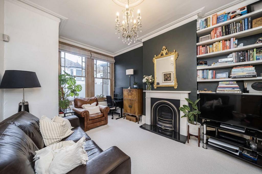 Living room, fireplace