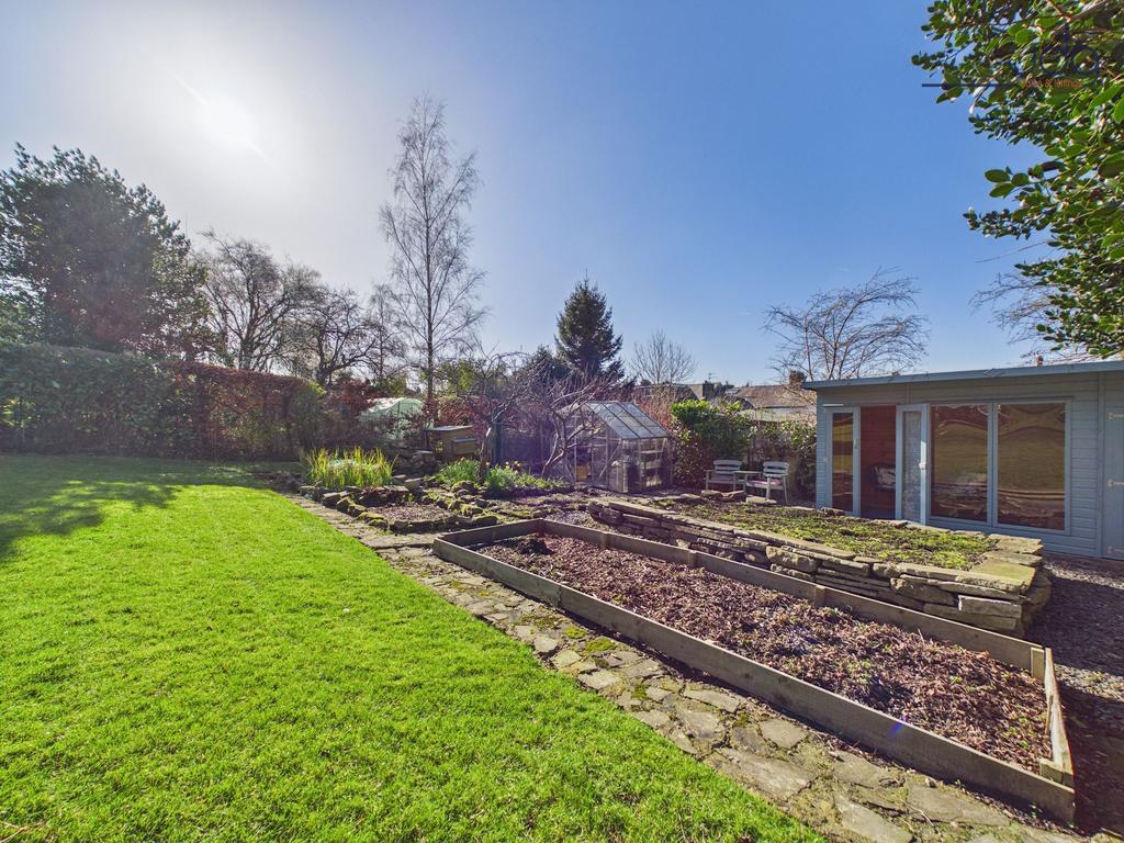 The rear garden is a true highlight