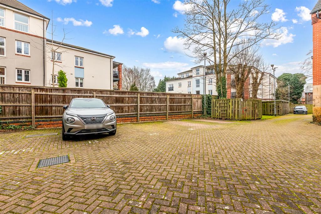 Gated private parking space