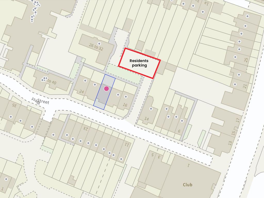 Size and Position of Plot and Parking Area to Rear