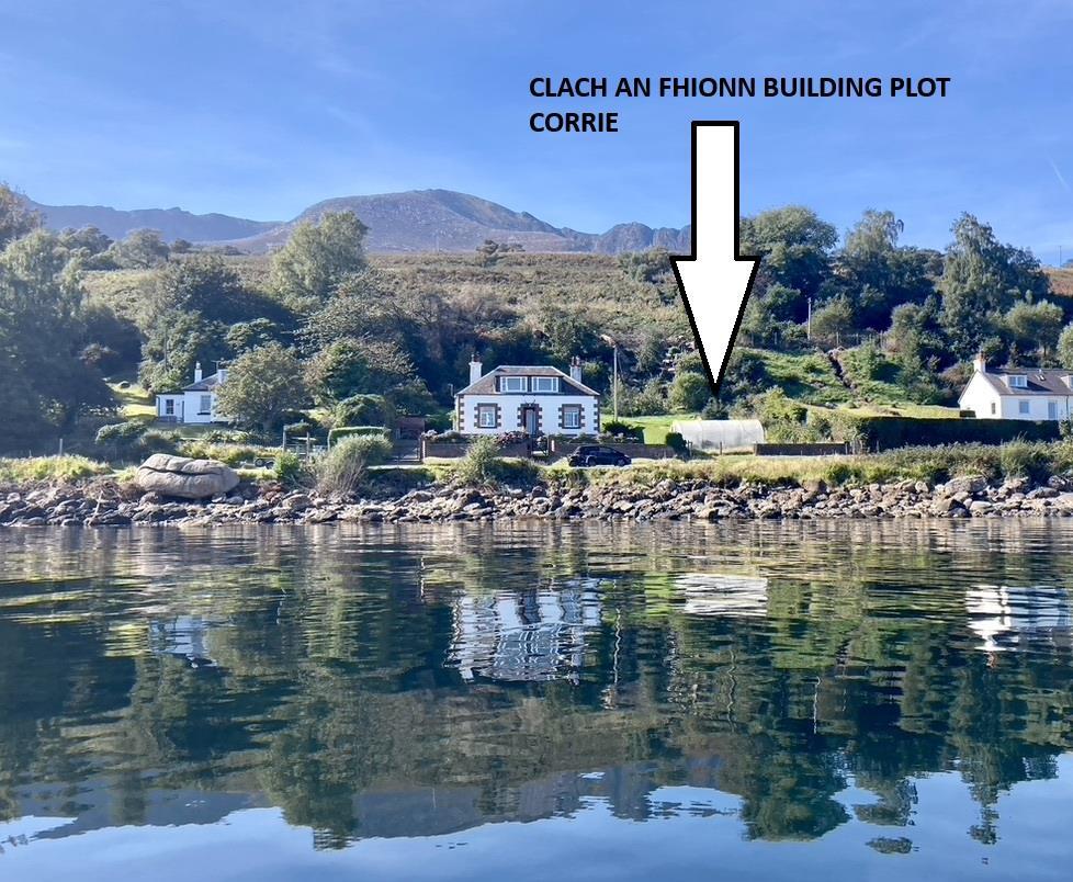 Corrie shore view of Clach An Fhionn Plot