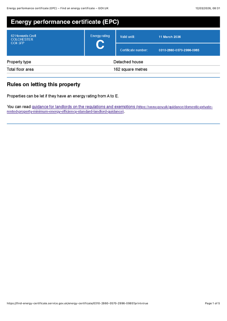 Energy Performance Certificate