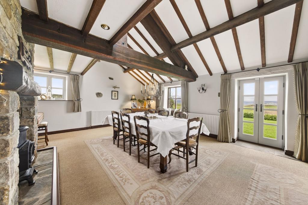 Open plan living dining room