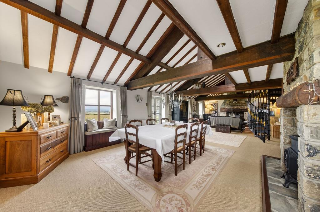 Open plan living dining room