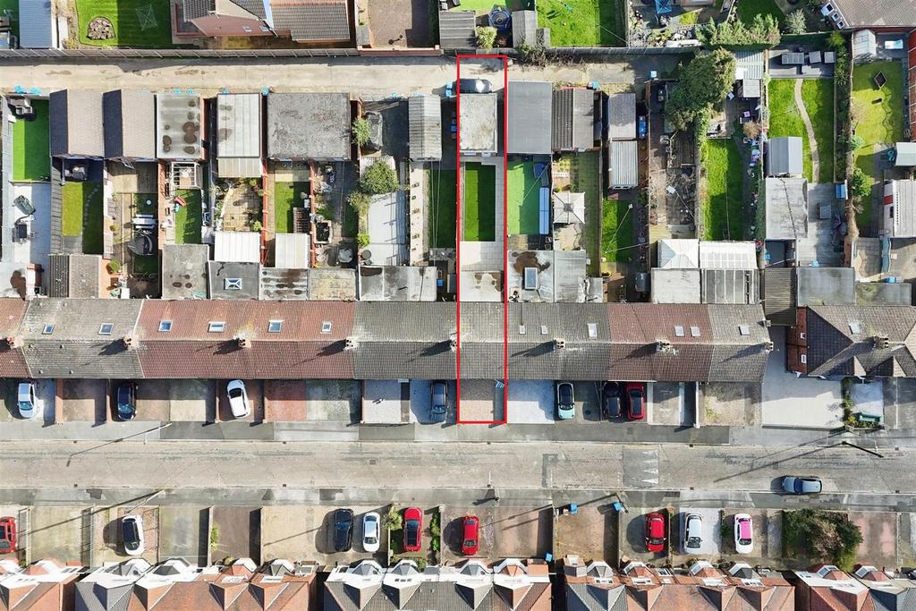 Aerial view of the property