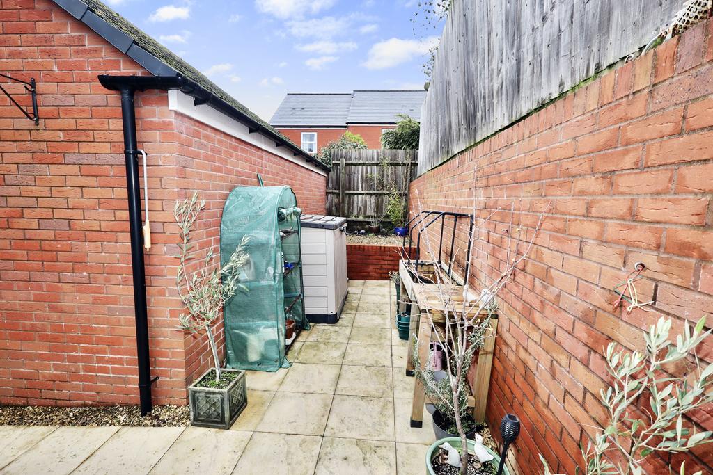 Additional space behind the garage