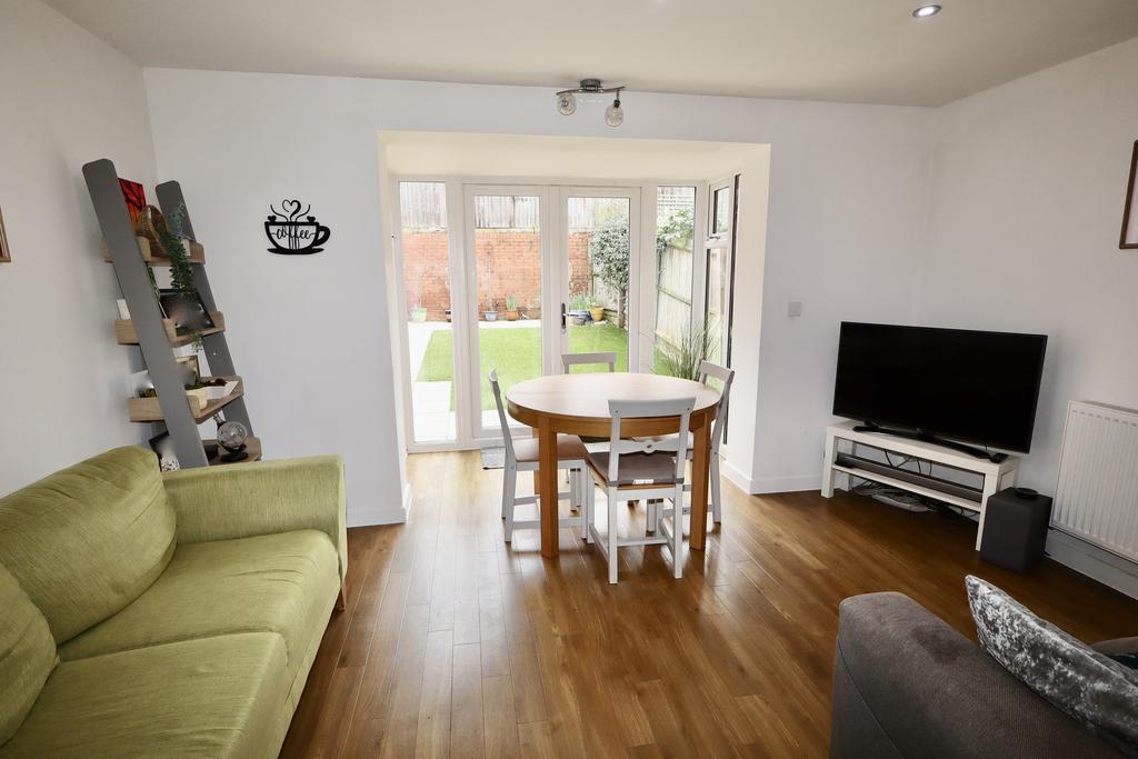 Dining area and French doors