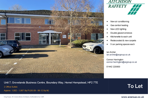 Office to rent, Boundary Way Hemel Hempstead HP2 7TE