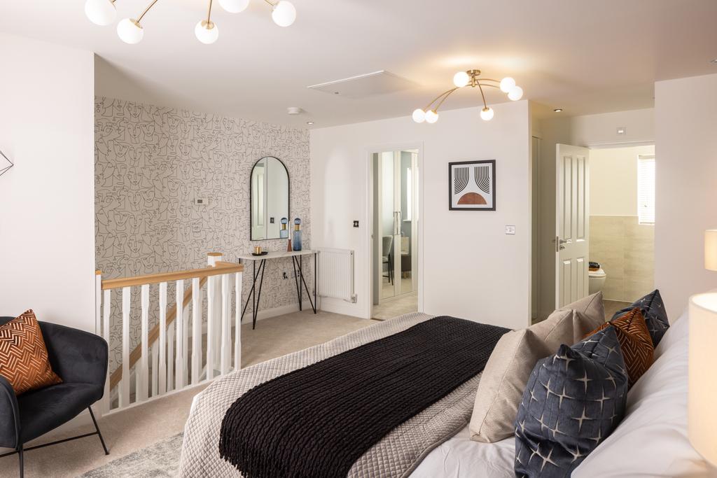 Internal image of the main bedroom in the...