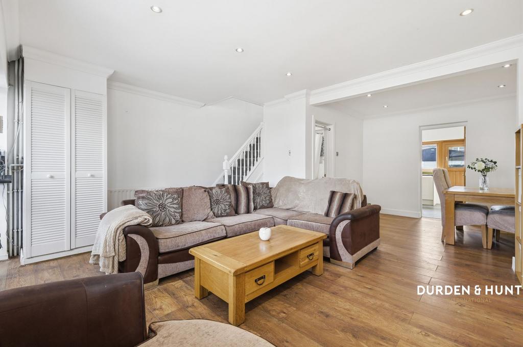 Open-plan living area, open plan living