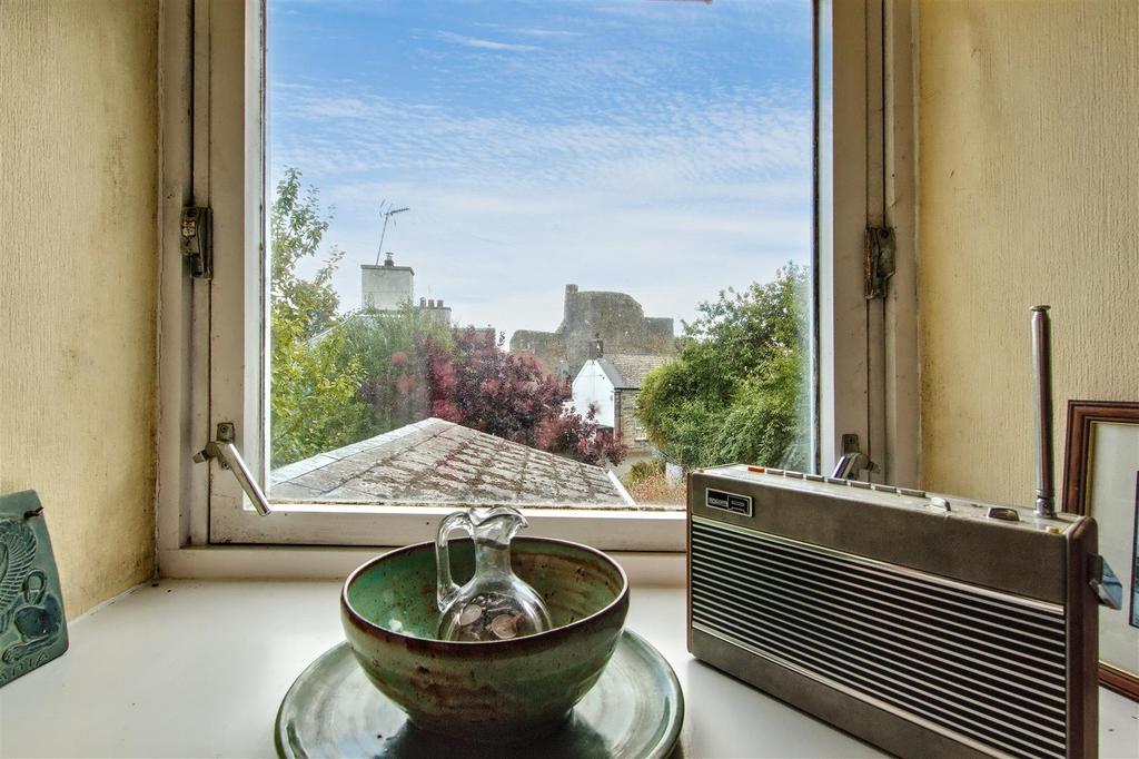 View of castle from landing