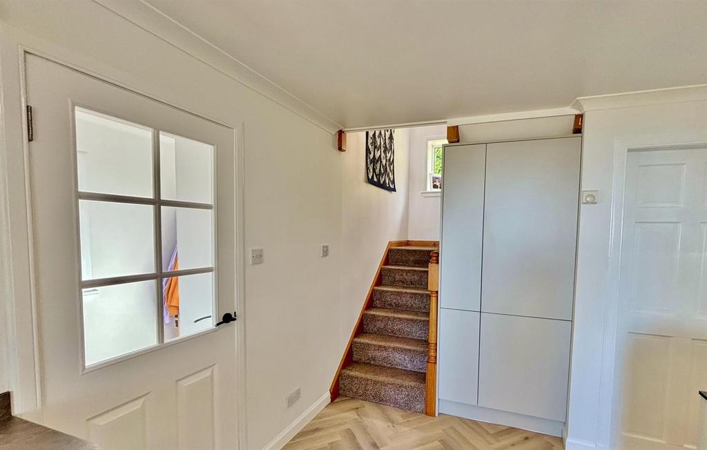 Garret Cottage, stairs to the lounge