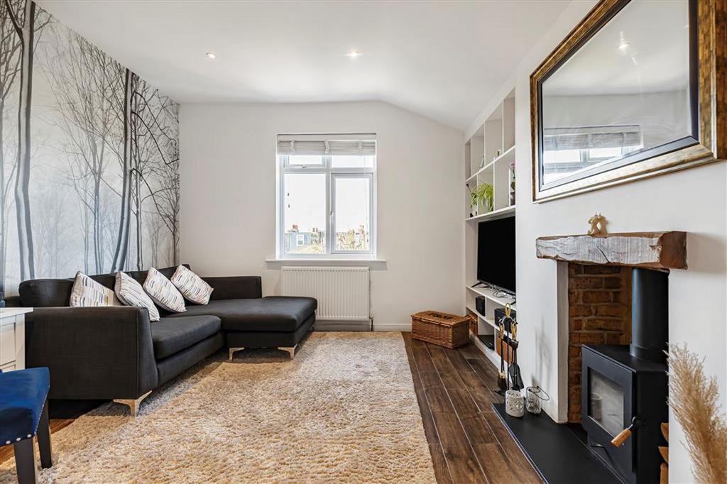 Living room, fireplace