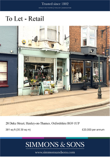 Retail property (high street) to rent, 28 Duke St Henley On Thames RG9 1UP