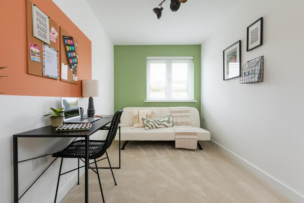 A third bedroom could also be used as a home...