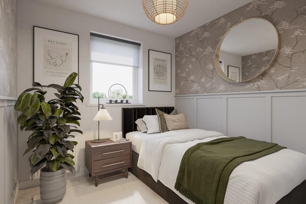 Bedroom 4 is the perfect size for younger children