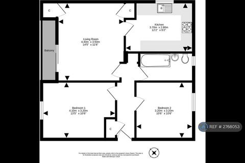 2 bedroom flat to rent, Oxgangs Green, Edinburgh, EH13