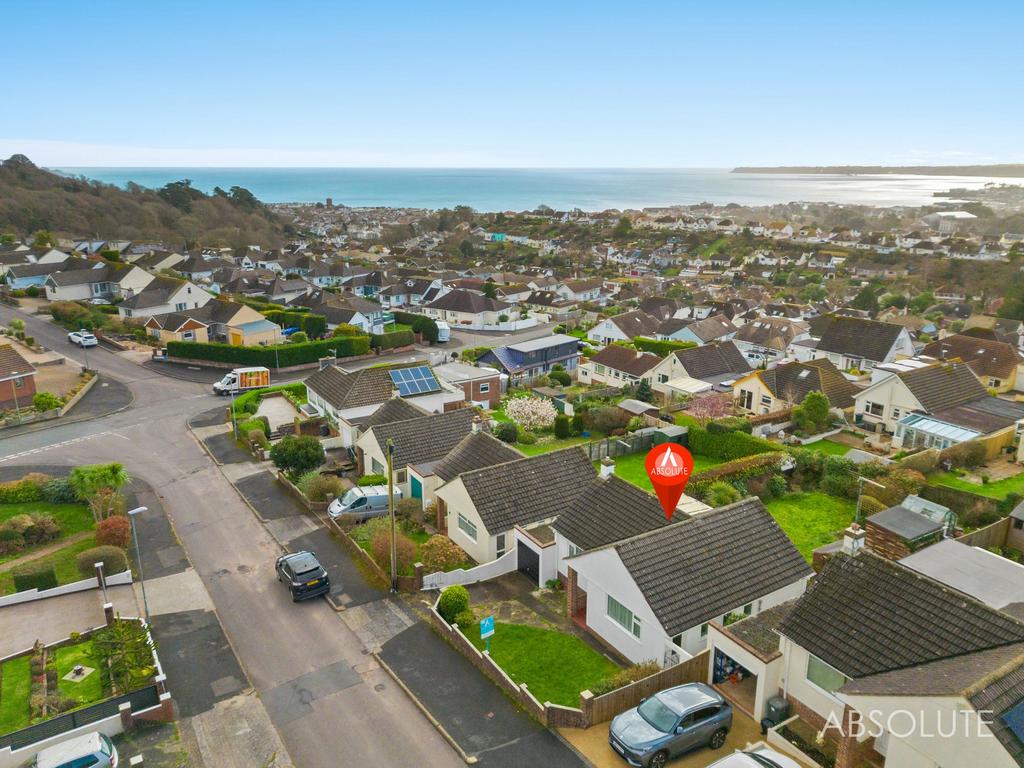 Aerial view with pin drop