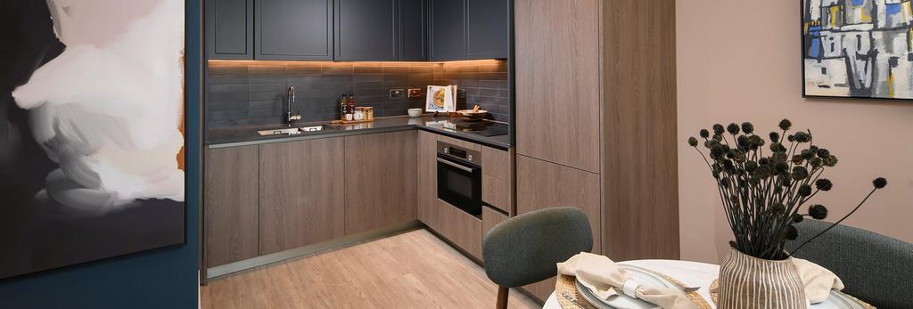 Oval-village, An interior Kitchen / Dining...