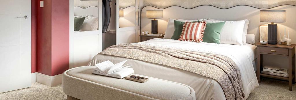 Eastbrook-village, Interior image of a bedroom...