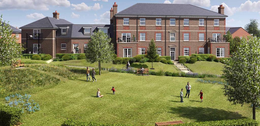 Spring-hill, An exterior CGI of the Manor House...