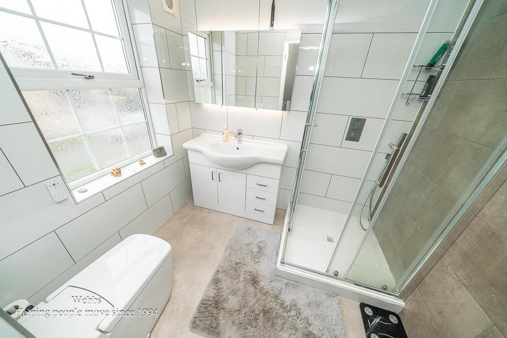 Refitted shower room