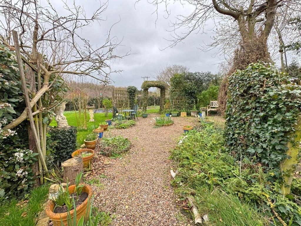 Stone chipping seating area