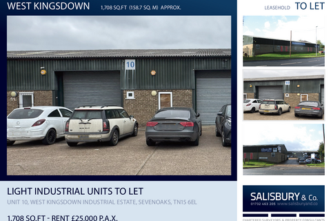 Warehouse to rent, London Rd West Kingsdown TN15 6EL