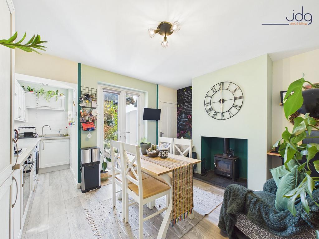 Kitchen Diner with log burner