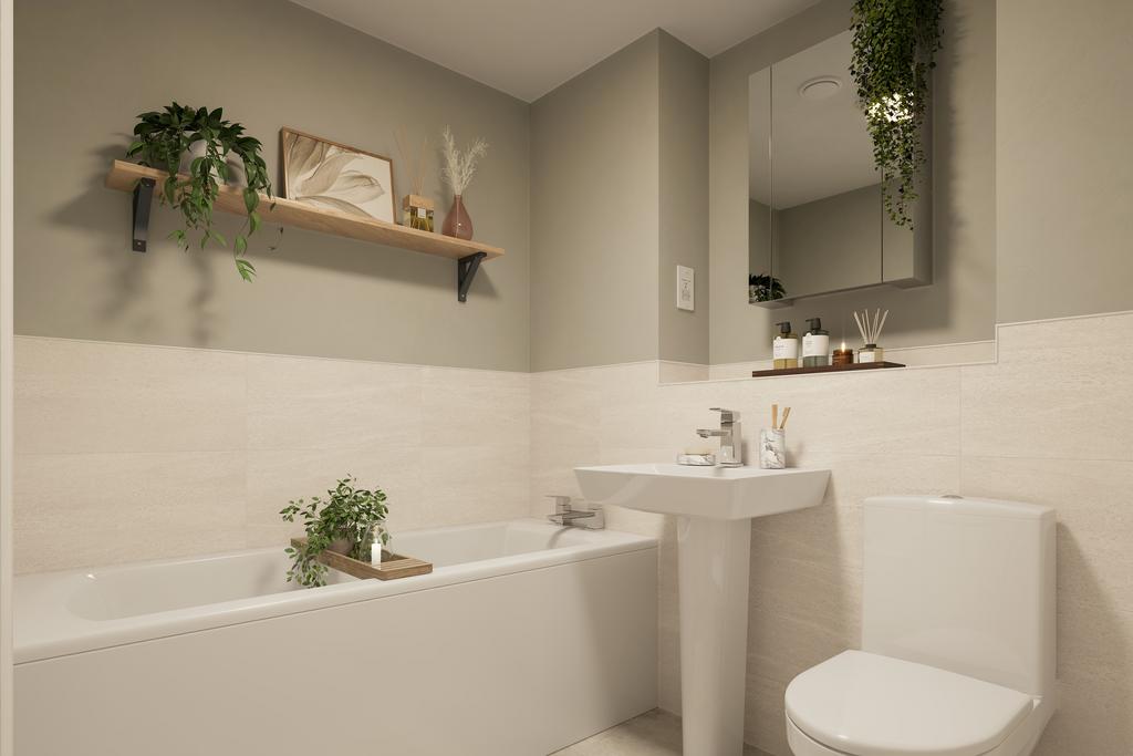 Illustrative image of the Aldbourne bathroom