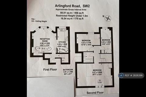 3 bedroom flat to rent, Arlingford Road, London, SW2