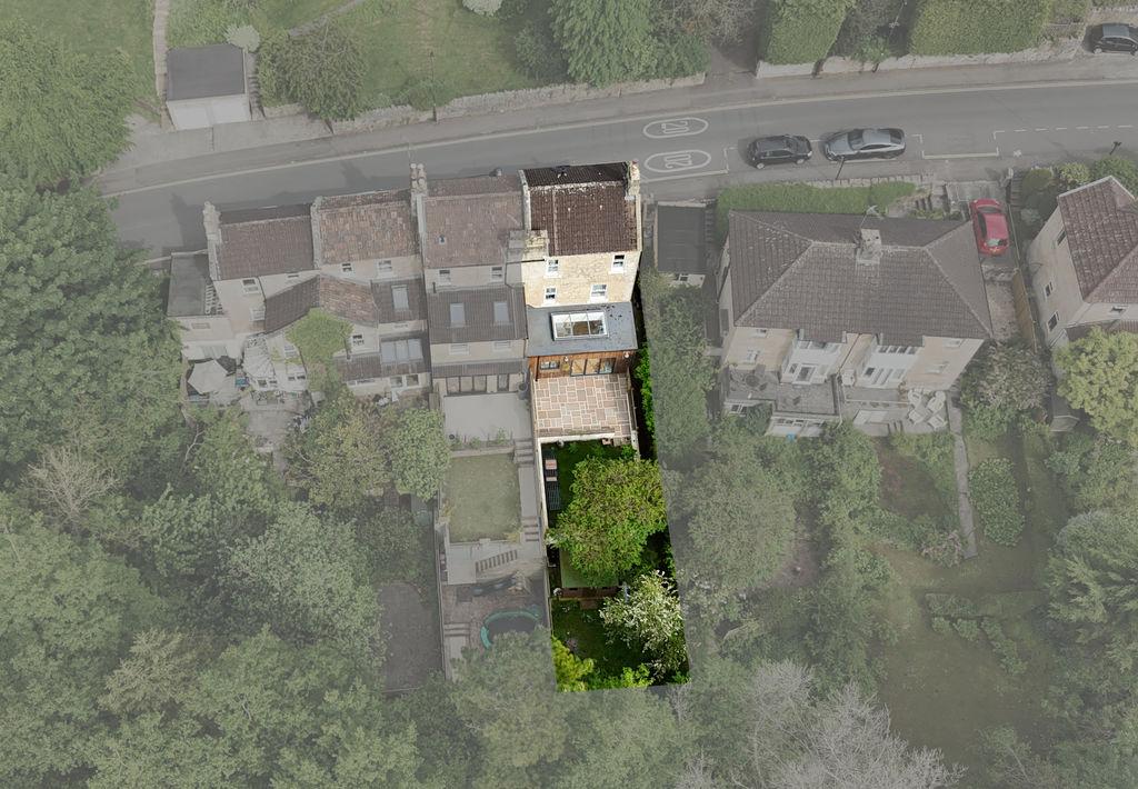 Aerial view of plot
