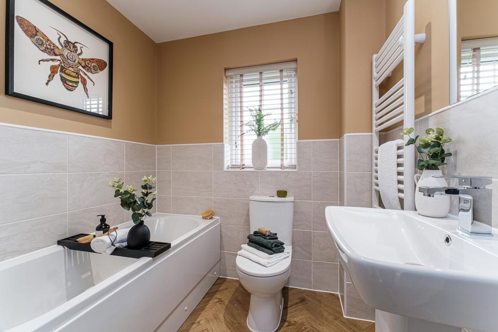 Interior view of our the bathroom in our 3 bed...