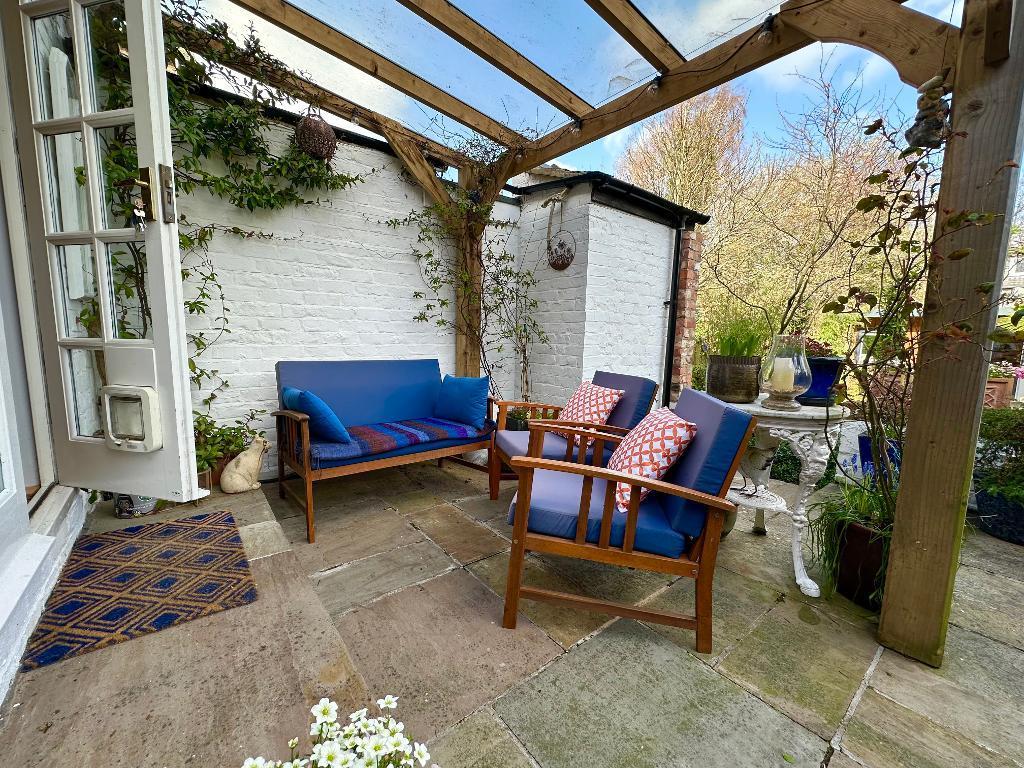 Garden seating area